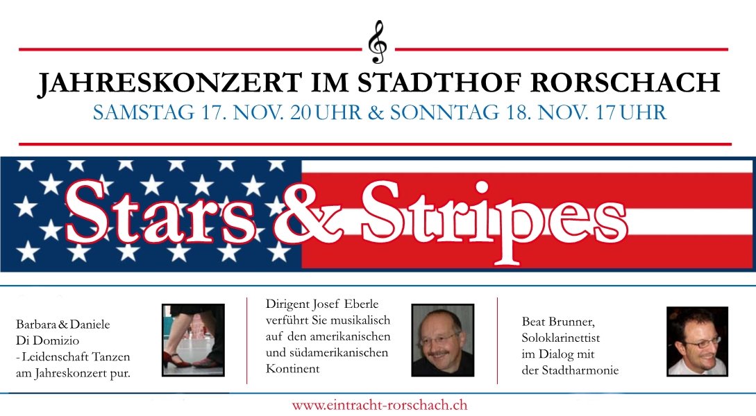 Banner des Programm-Flyers für das Jahreskonzert 2007 der Stadtharmonie Eintracht Rorschach